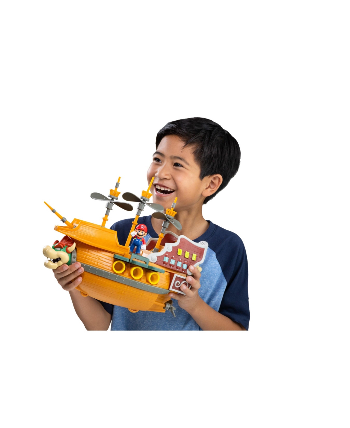 Super Mario Deluxe Bowsers Ship Playset In Multicolor