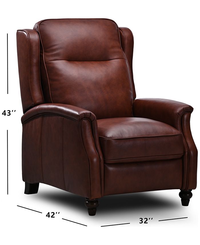 Furniture CLOSEOUT! Haizen 32" Leather Power Recliner, Created for Macy