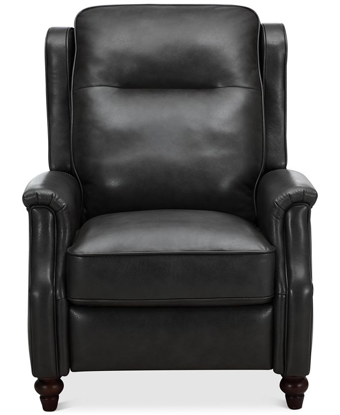 Furniture CLOSEOUT! Haizen 32" Leather Power Recliner, Created for Macy