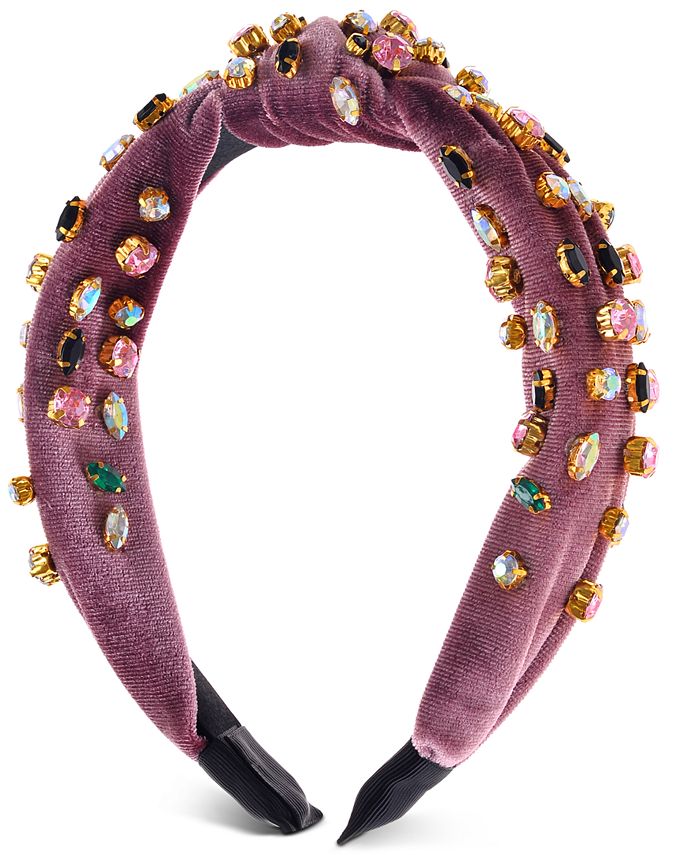 INC International Concepts Crystal-Studded Knotted Fabric Headband ...