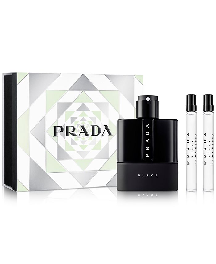 Prada Men\'s 3-Pc. Rossa Macy\'s - Black Set Eau de Luna Parfum Gift