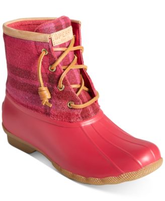 duck boots red