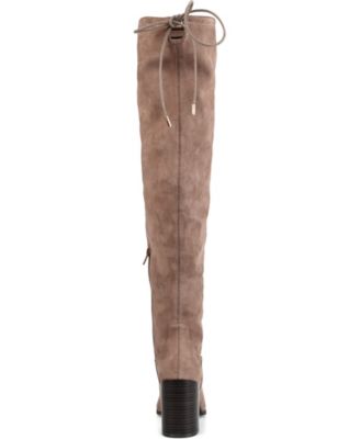 Women's Paras Wide Calf Over The Knee Block Heel Boots