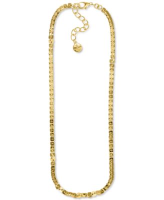 Photo 1 of Alfani Gold-Tone Square Link Collar Necklace, 17" + 2" extender, Created for Macy's