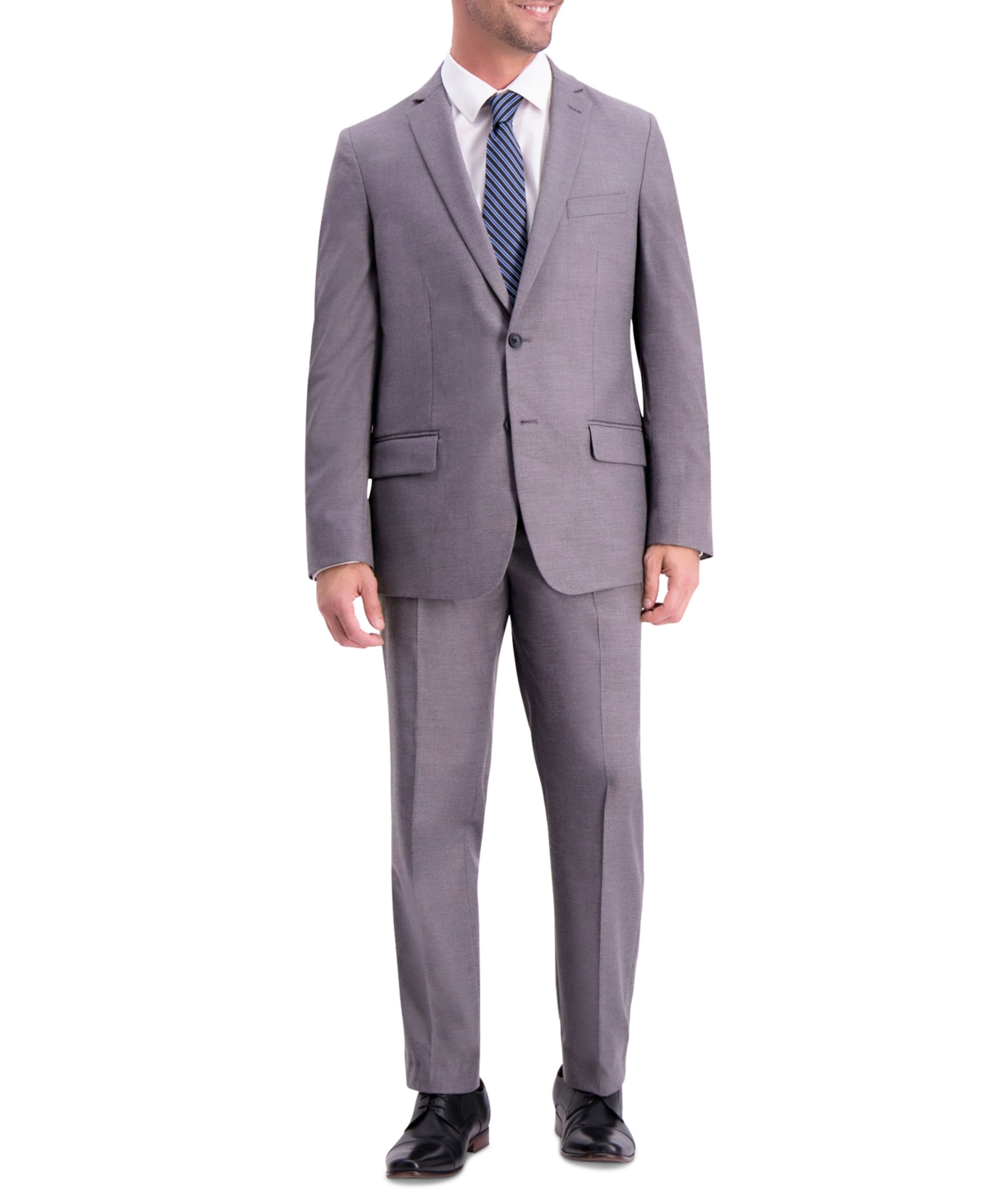 Men's Slim Fit Textured Weave Suit Separate Jacket - Grey