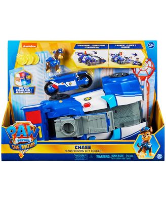 PAW Patrol Chase's 2-in-1 Transforming Movie City Cruiser Toy Car