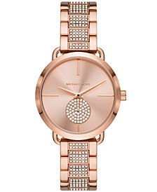 Women's Portia Rose Gold-Tone Stainless Steel Bracelet Watch, 36mm