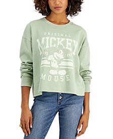 Juniors' Mickey Mouse Varsity Graphic-Print Sweatshirt