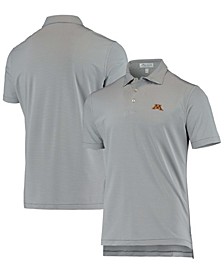 Men's Gray Minnesota Golden Gophers Jubilee Stripe Polo Shirt