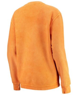 Women's Tennessee Orange Tennessee Volunteers Comfy Cord Vintage-Like Wash Basic Arch Pullover Sweatshirt