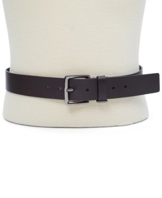 Men's Leather Belt with Keeper Ring