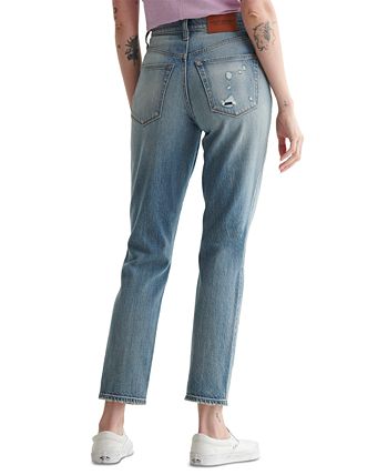 Womens Lucky Brand High Rise Mom Jean Drew Ankle size 6/28