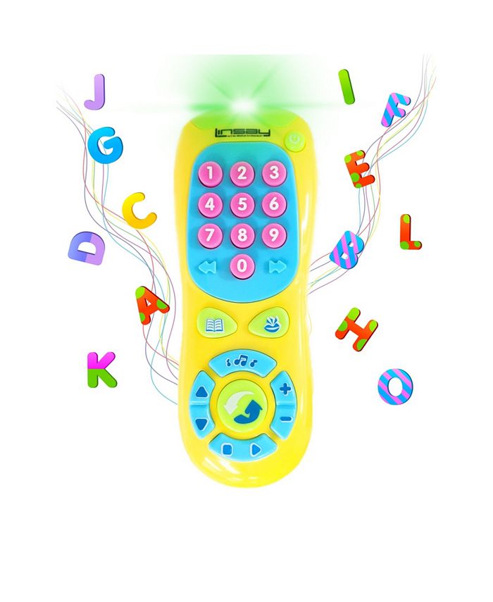 POYAMOC TV Remote Control Toy/Musical Play with Light and Sound/for 6  Months+ Toddlers Boys or Girls Preschool Education/Three Language Modes
