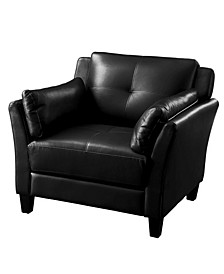 Tonia Faux Leather Accent Chair
