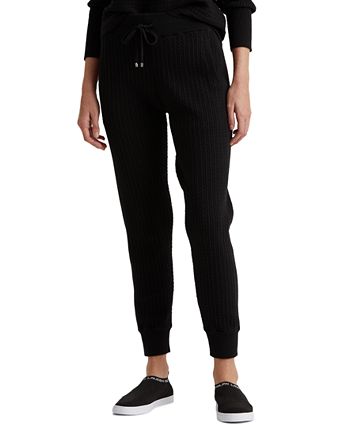 Lauren Ralph Lauren Cable-Knit Jogger Pants - Macy's