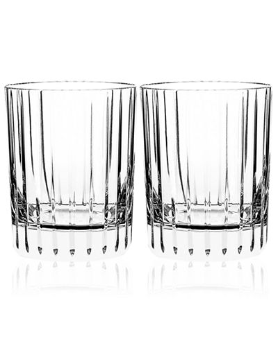 Baccarat Set of 2 Harmonie Double Old-Fashioned Glasses