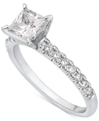 Diamond Princess-Cut Bridal Set (1-1/2 ct. t.w.) in 14k White Gold