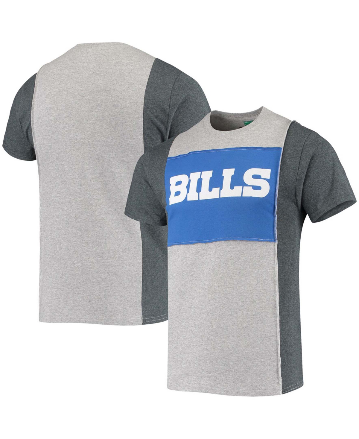 Men's Heathered Gray Buffalo Bills Split T-shirt - Heathered Gray