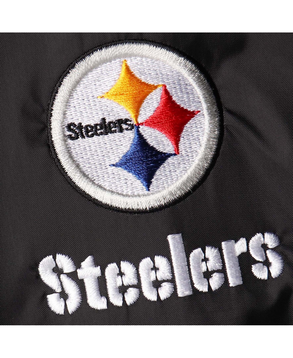 Men's Black Pittsburgh Steelers Legacy Stadium Full-Zip Hoodie Jacket