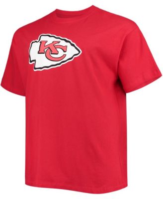 Men's Big and Tall Patrick Mahomes Red Kansas City Chiefs Player Name Number T-shirt