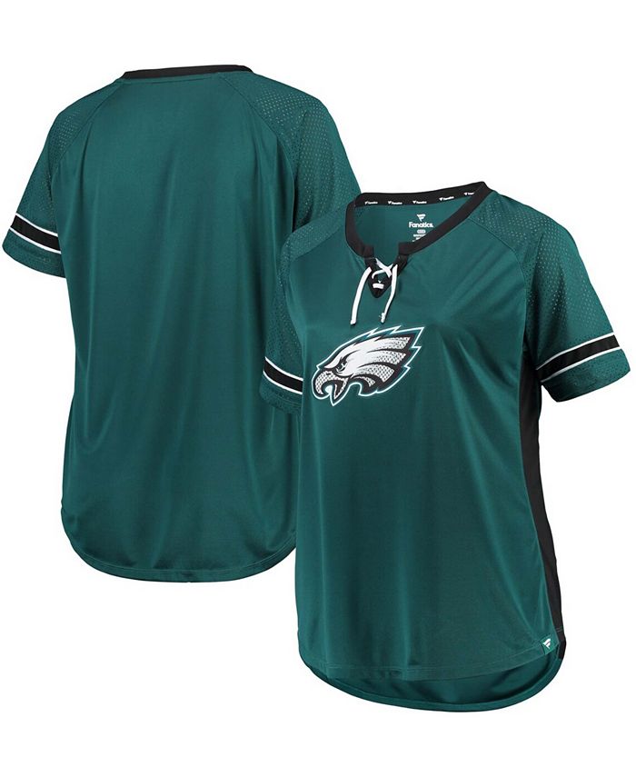 philadelphia eagles lace up shirt