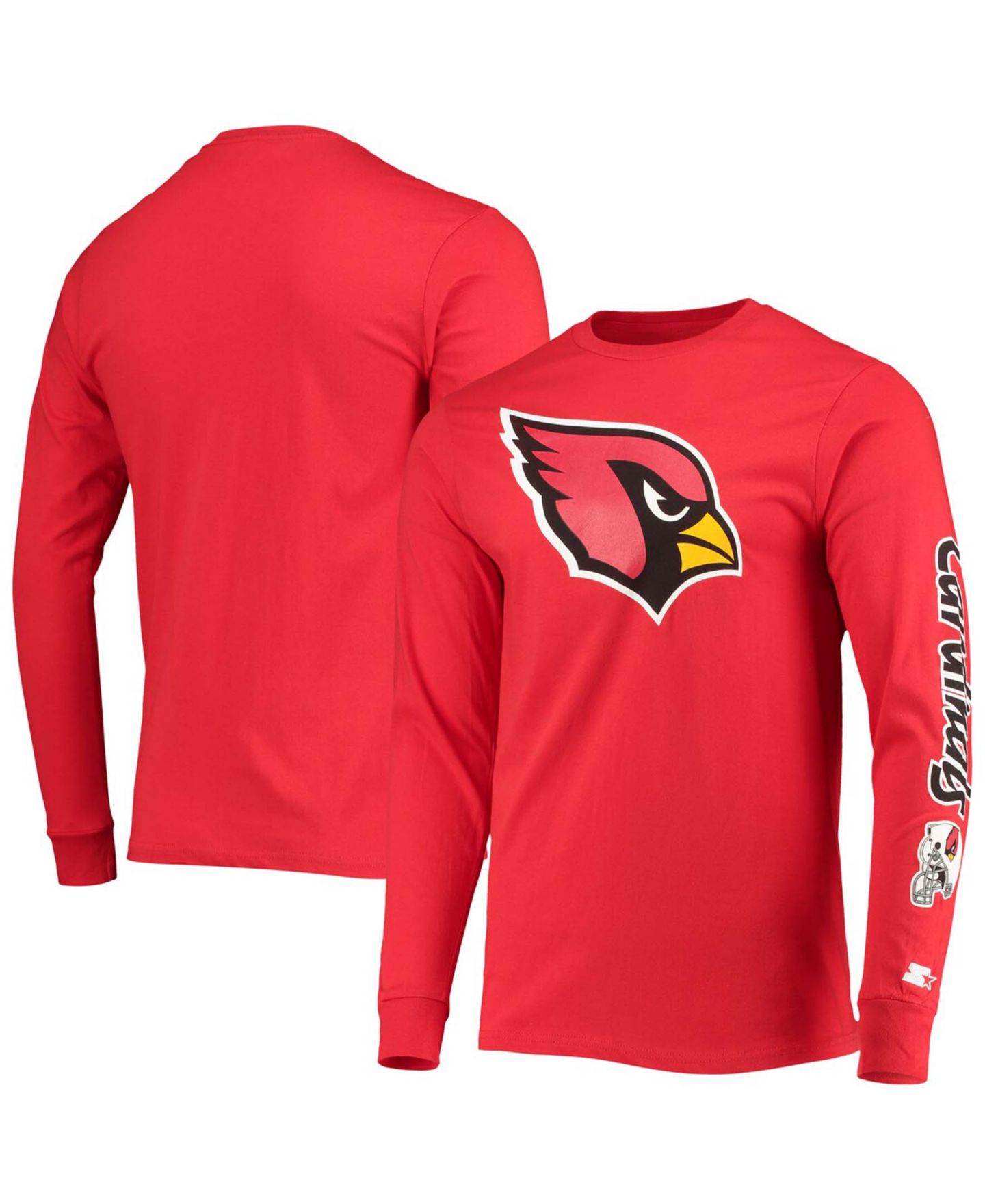 Мужская футболка Starter Cardinal Arizona Cardinals Halftime Long Sleeve — фото 1