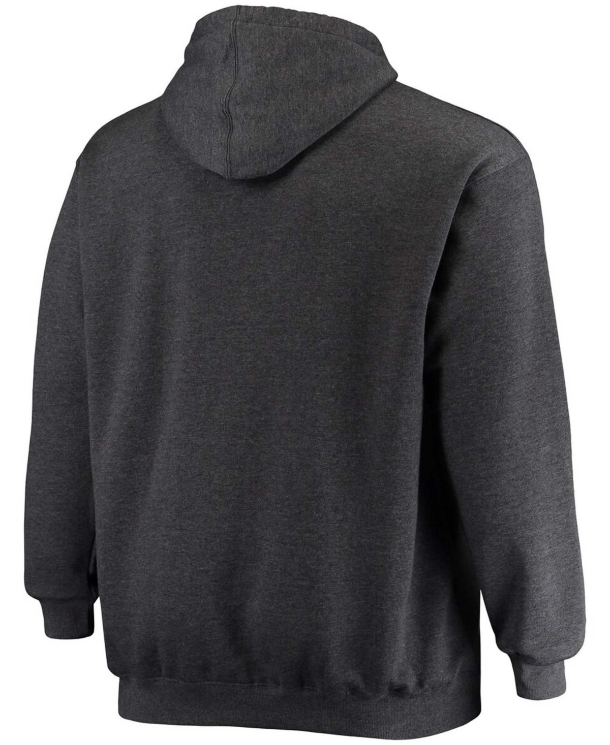 Fanatics Men's Big And Tall Heathered Charcoal Los Angeles Rams Practice Pullover Hoodie In Heather Charcoal