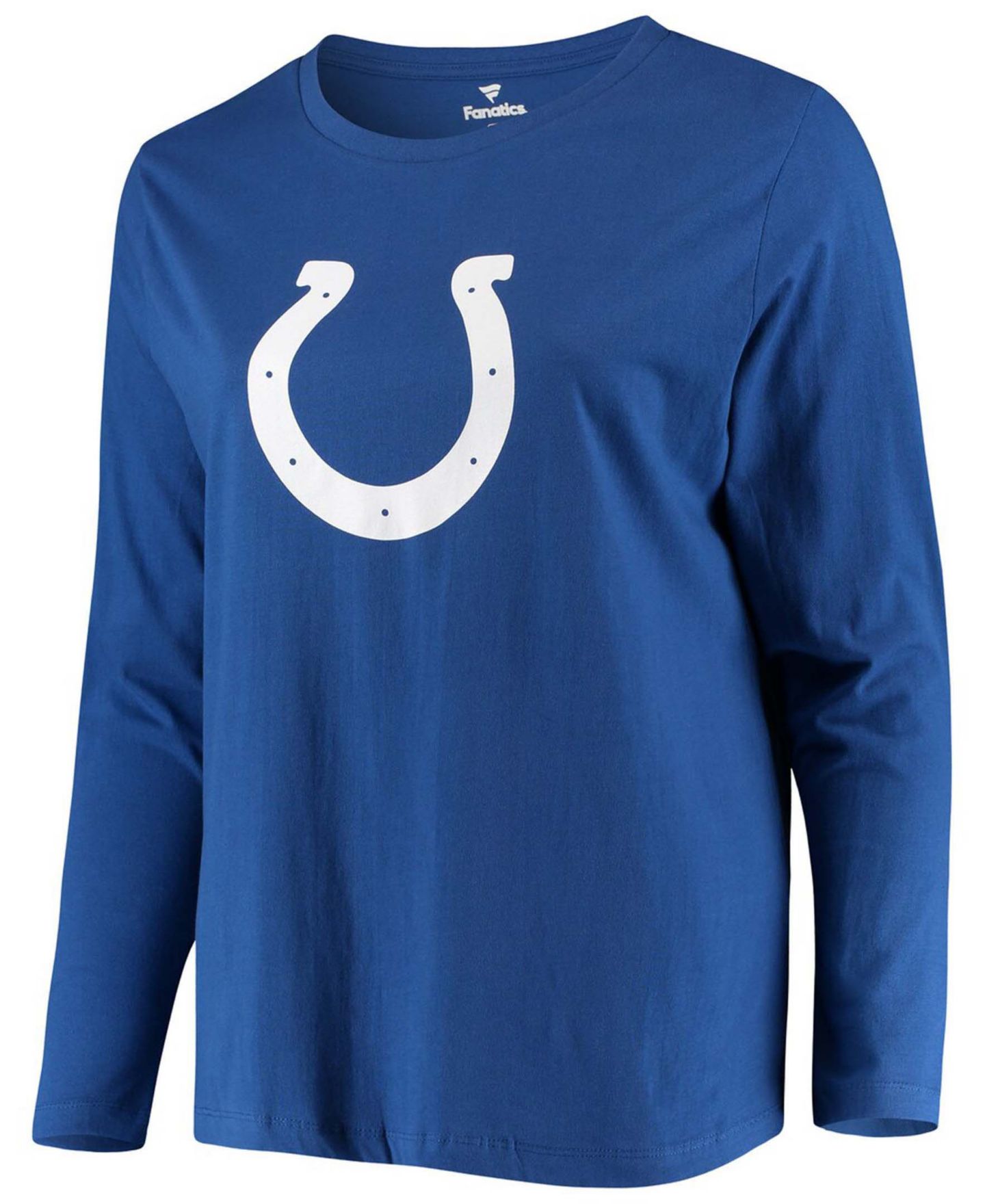 Женская футболка Fanatics Plus Size Royal Indianapolis Colts Primary Logo Long Sleeve — фото 3