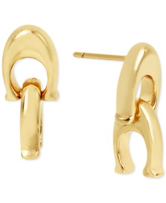 Coach retailer Gold Earrings