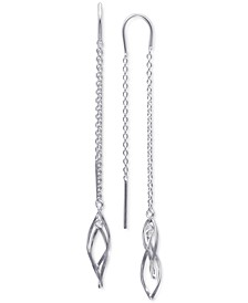 Corkscrew Threader Earrings in Sterling Silver, Created for Macy's