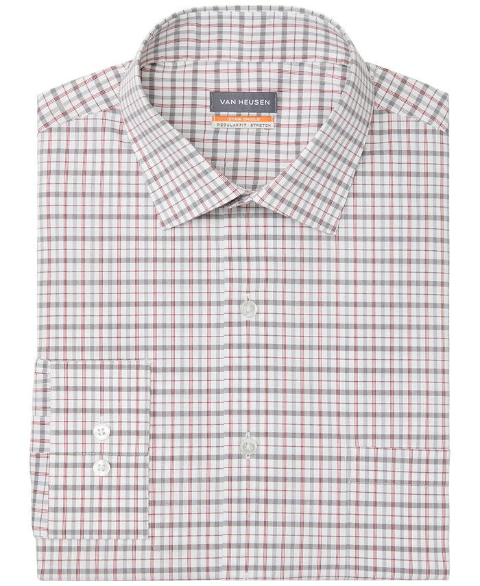 Van Heusen Men's RegularFit Stain Shield Dress Shirt Macy's