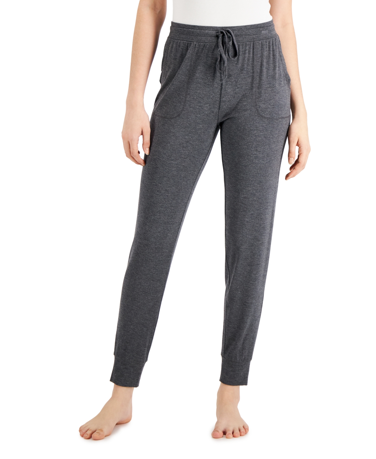 Alfani Heathered Essential Jogger Pants, Created for Macy's