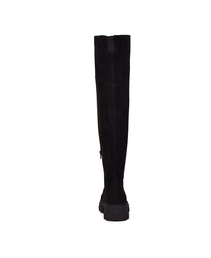 Nine West Women's Cellie Over The Knee Lug Sole Boots & Reviews - Boots ...