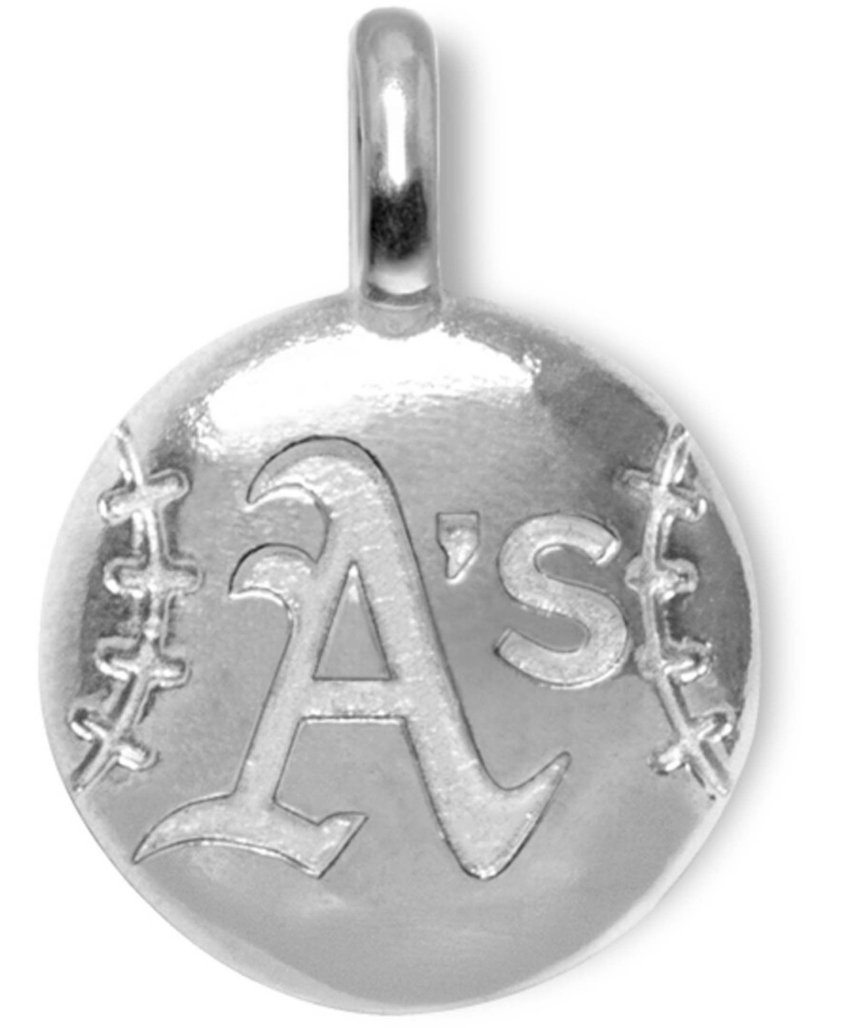 Women's Oakland Athletics Sterling Silver-Tone Disc Charm - Silver