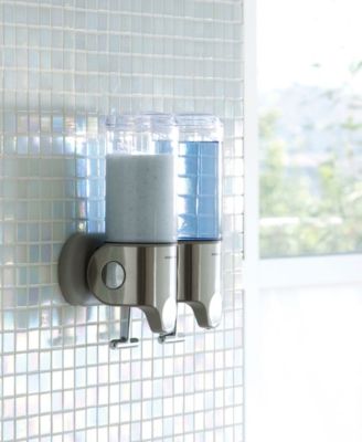 Double Wall Mount Pump Shower Soap Dispenser