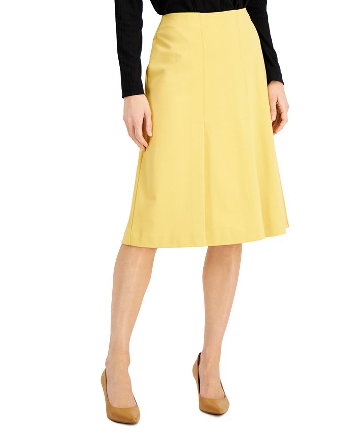 Alfani Pleated Pull-On A-Line Skirt, Created for Macy's - Macy's