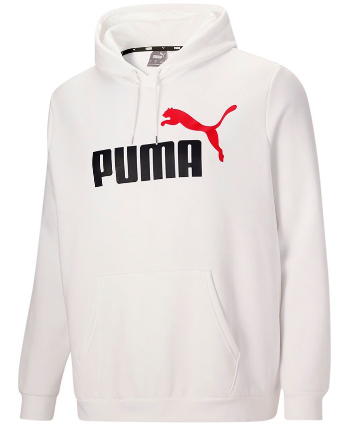 Puma Men's Big & Tall Essential Oversized Two-Color Logo Hoodie - Macy's