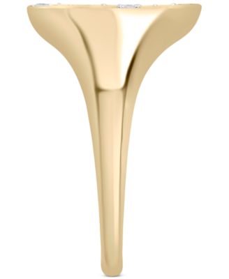 Diamond Cross Ring (1/7 ct. t.w.) in 14k Gold, Created for Macy's