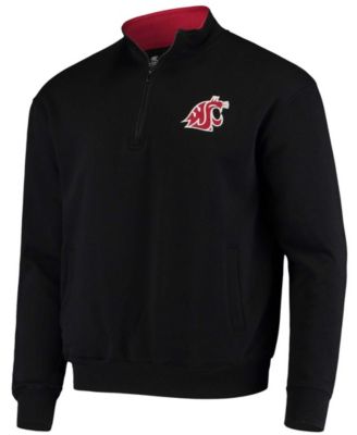 Men's Black Washington State Cougars Tortugas Logo Quarter-Zip Jacket