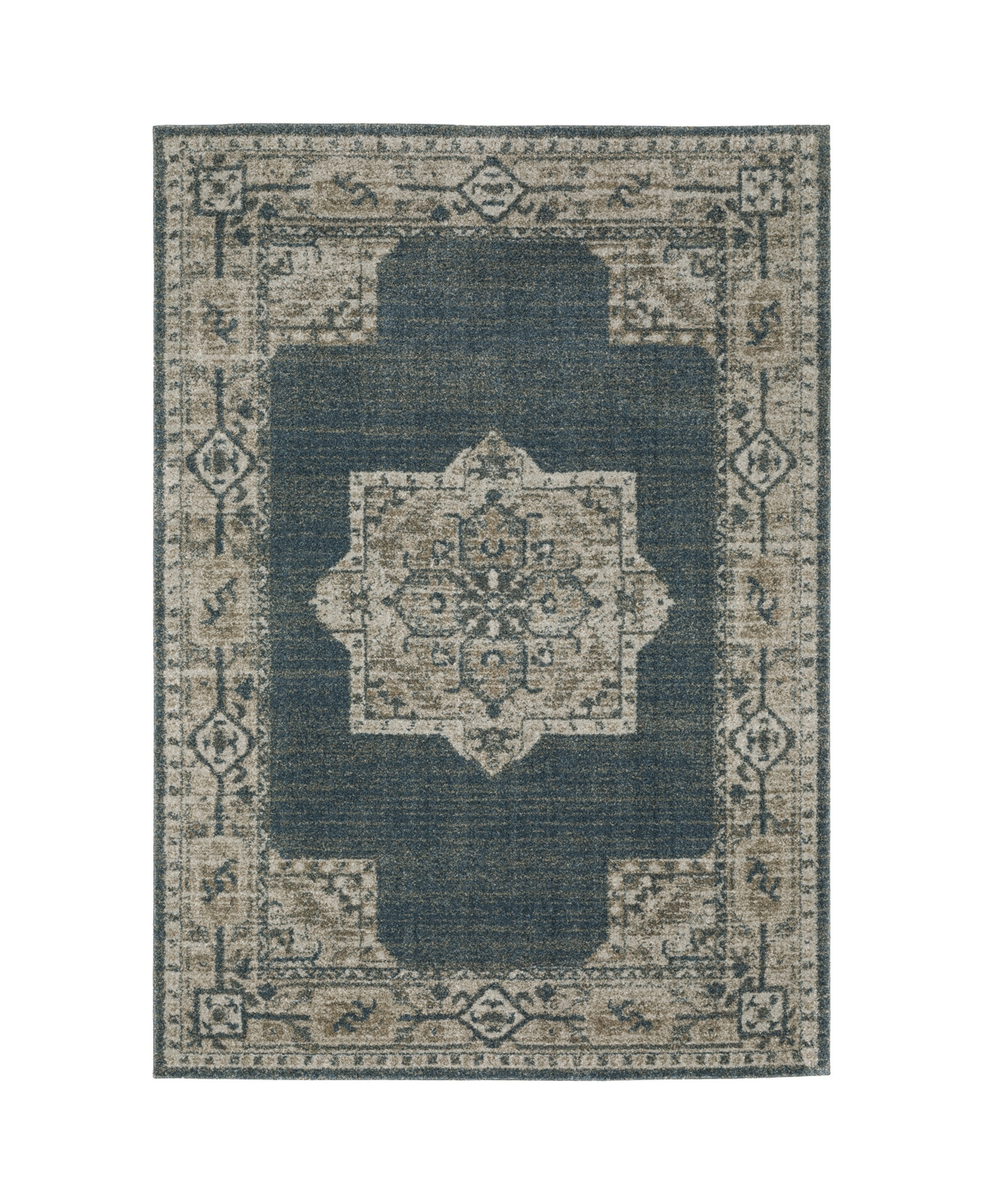 Jhb Design Godfrey GOD550 9'10in x 12'10in Area Rug - Blue