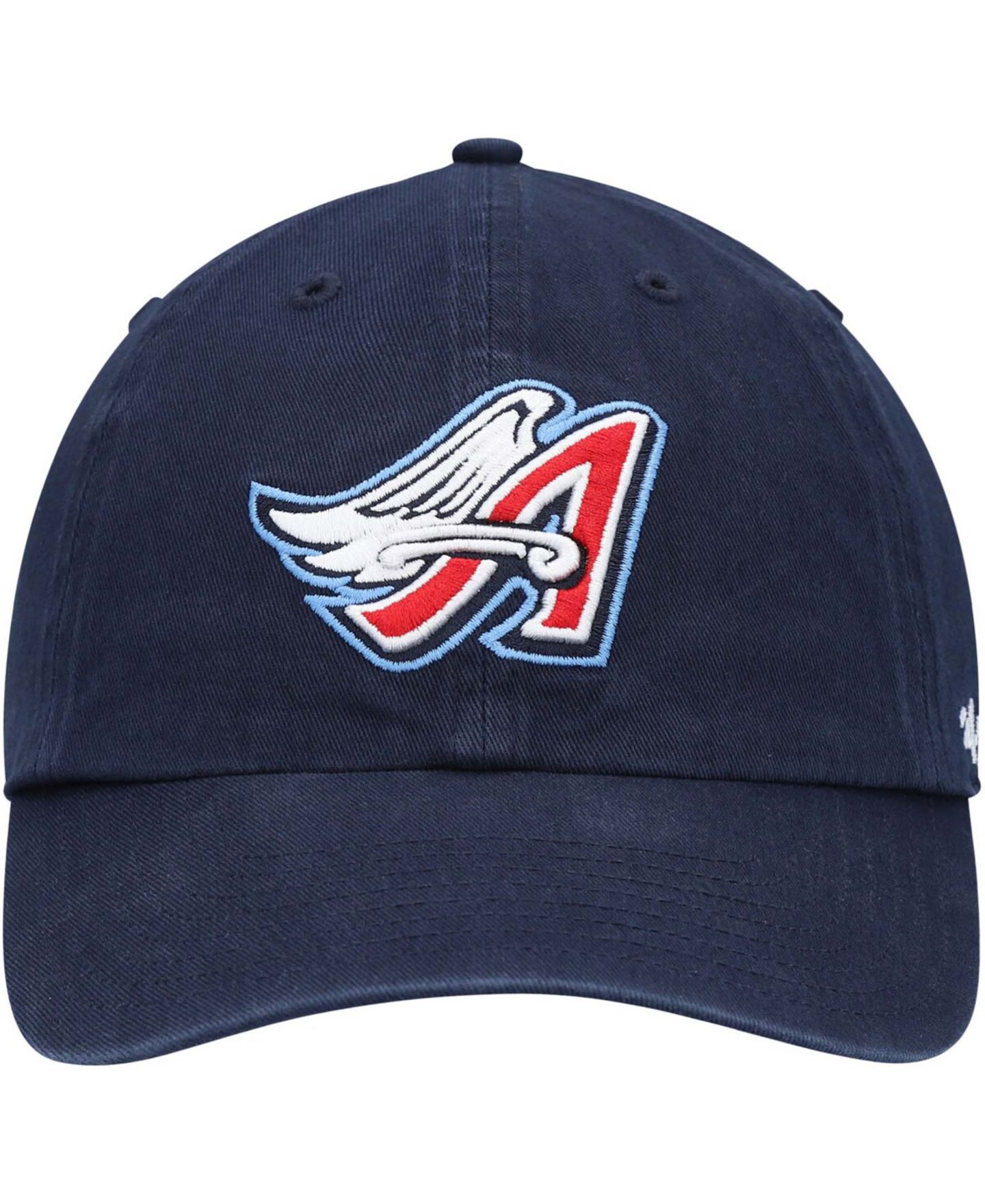 Мужская кепка '47 Brand Navy California Angels 1997 Wings Logo Cooperstown Collection Clean Up Adjustable Hat — фото 2