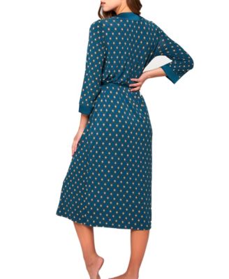 Women's Malachite Ultra Soft Midi Print Robe