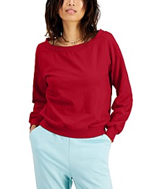 Off-The-Shoulder Sweatshirt, Created for Macy's