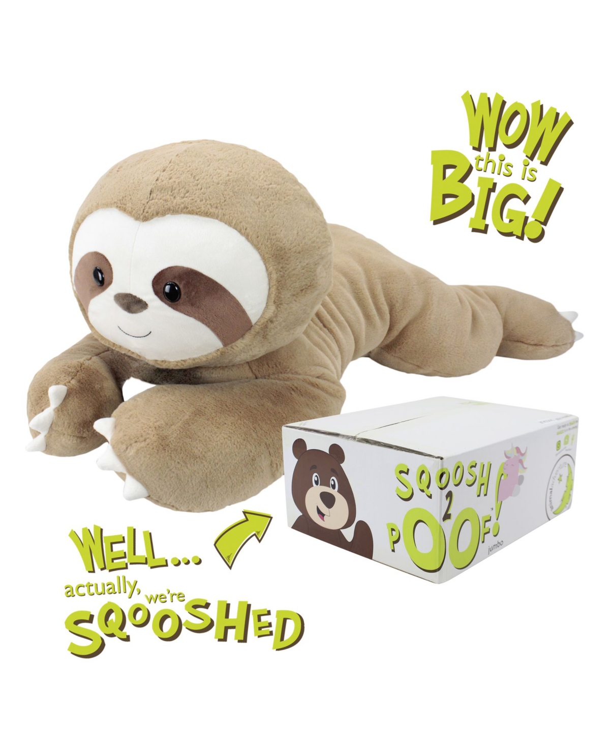 Jumbo sloth stuffed animal 2025
