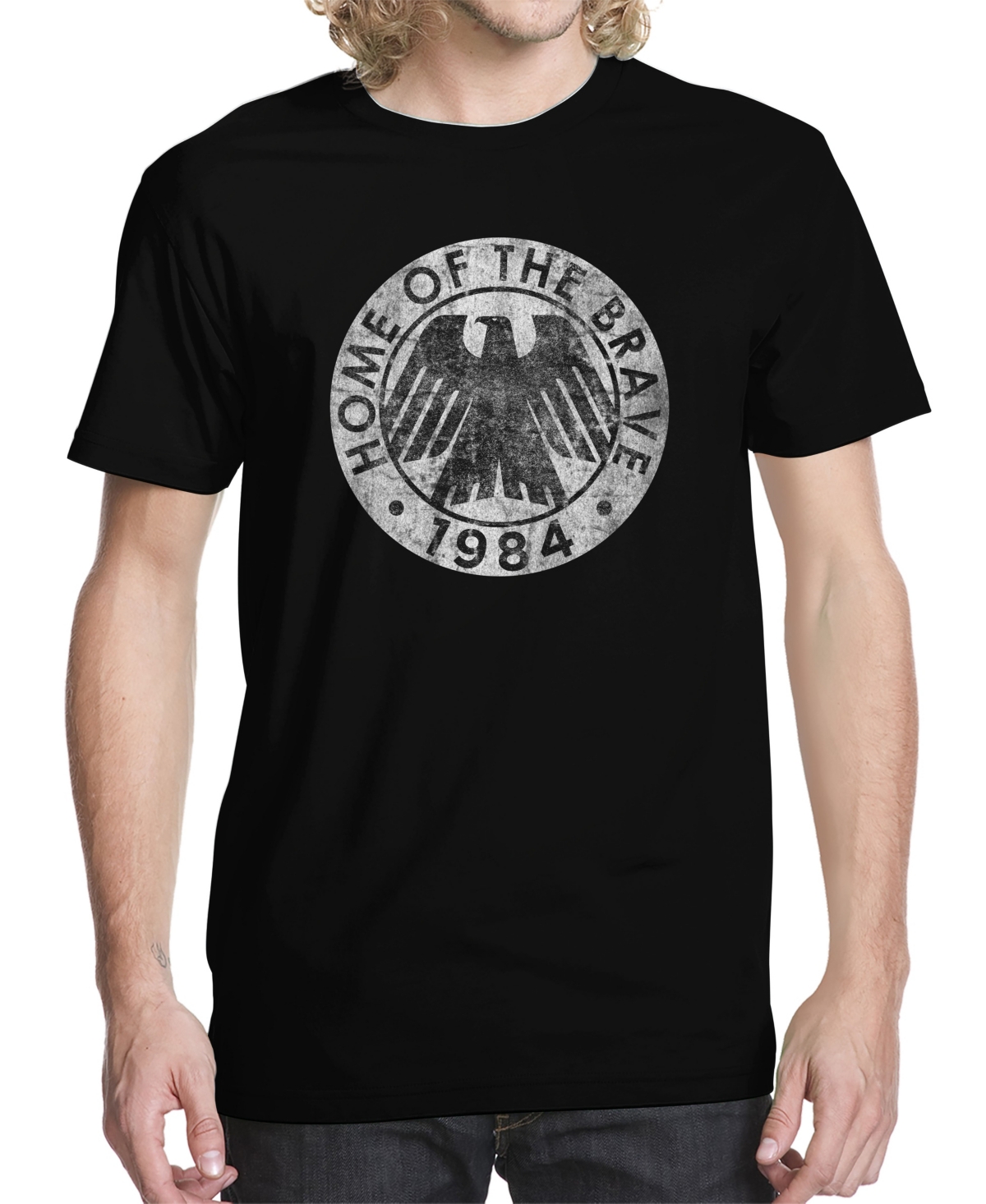 Men's Home Of The Brave 84 Graphic T-shirt - Black