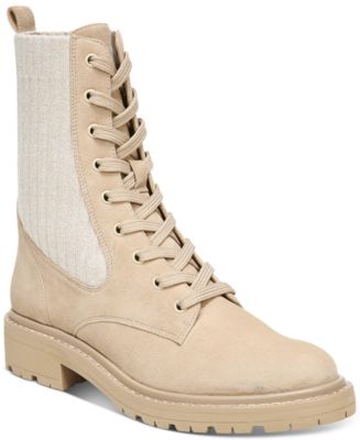 Sam Edelman Lydell Lace-Up Lug Sole Combat Boots - Macy's
