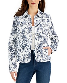 Denim Floral Jacket, Created for Macy's