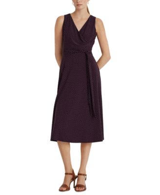 macy's ralph lauren polka dot dress