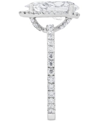Certified Lab Grown Diamond Pear-Cut Halo Engagement Ring (2-1/2 ct. t.w.) in 14k Gold