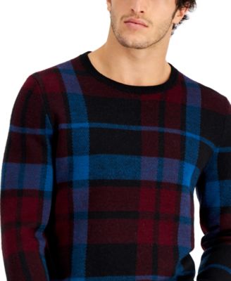 Club Room - Men's Merino Expo Plaid Sweater